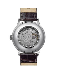 reloj automático hombre Orient Bambino Arabic Dial "Oasis Teal" RA-AC0035E 40.5m correa de cuero cal. F6724